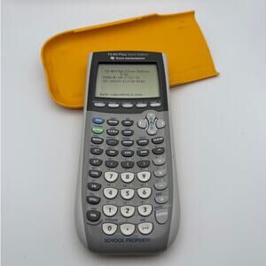Texas Instruments TI-84 Plus Silver Edition Graphing Calculator Yellow Tested